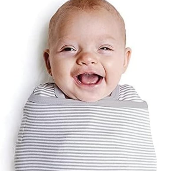 Embe 2 Way Swaddle - Gray Stripes - Picture 2 of 6